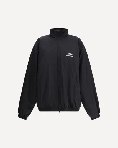 Balenciaga Jacket With Faux Fur Lining In Black
