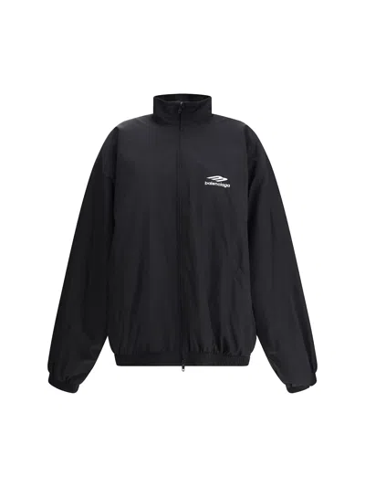 BALENCIAGA JACKET WITH FAUX FUR LINING