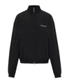 Balenciaga Logo-embroidered Elastic-cuffed Jacket In Black