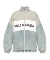 Balenciaga Zip-up Cotton And Polyester Jacket In Gray