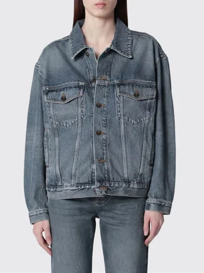 Balenciaga Jacket Woman Color Denim In Blue