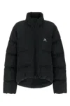 Balenciaga Black Polyester Blend Padded Oversize Jacket In 1000