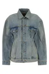 Balenciaga Light Blue Denim Hourglass Jacket