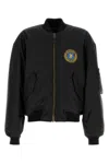 Balenciaga Black Polyamide Large Fit Bomber Jacket In Black