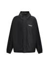 Balenciaga Polyester Jacket With Elastic Cuffs And Hooded Design