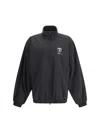 Balenciaga Waterproof Jacket In Black