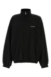 Balenciaga Oversized Windbreaker Jacket In Black