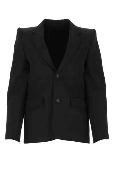 Balenciaga Women Black Light Wool Blazer