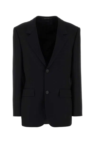 Balenciaga Standard Single-breasted Tailored Blazer In Black In Multi