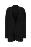 Balenciaga Single-breasted Blazer In Black