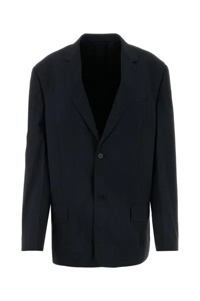 Balenciaga Oversized Single-breasted Blazer In Black