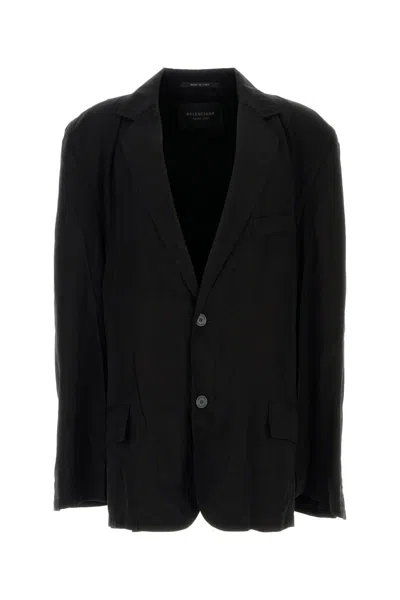 Balenciaga Jackets And Vests In Black