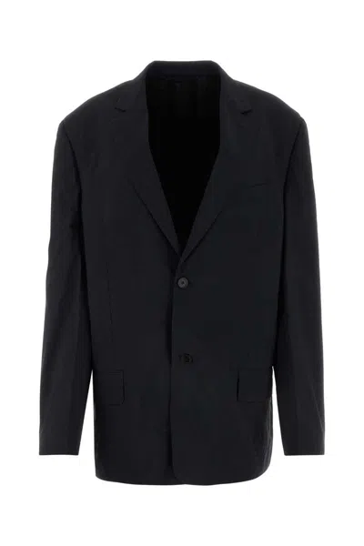 Balenciaga Oversized Single-breasted Blazer In Black