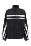 Balenciaga Multicolor Tech Fabric Oversize Sweatshirt In Black