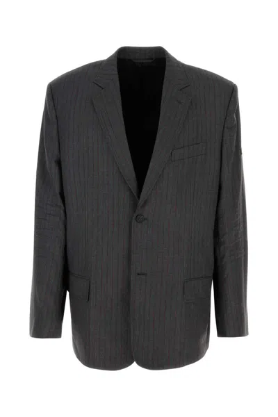 Balenciaga C.p.company Denim Blazer With Double-breasted Design In Blue