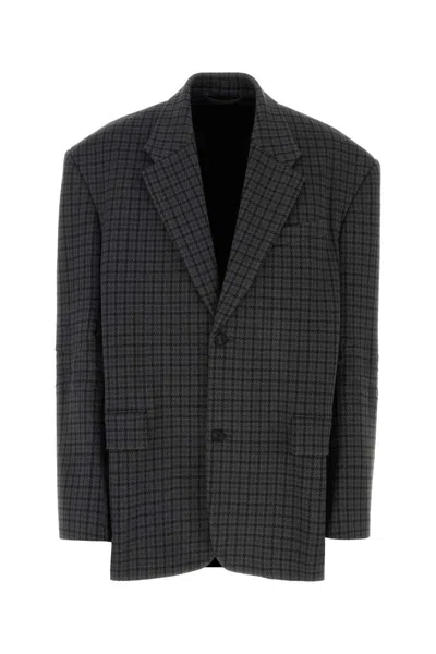 Balenciaga Blazer Jacket In Grey