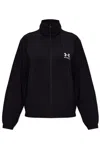 Balenciaga Under Armour Hooded Windbreaker Jacket Black In Black
