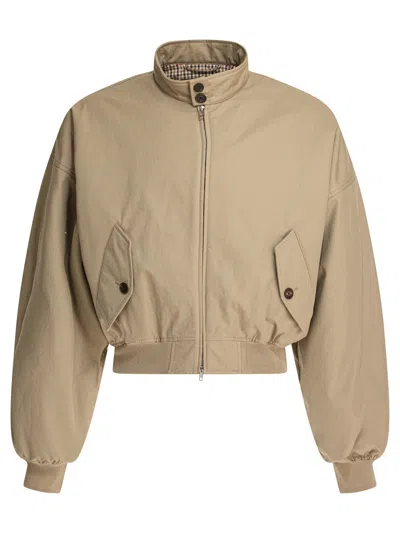 Balenciaga Men's Round Harrington Jacket In White