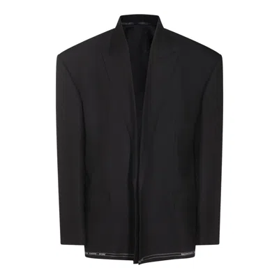 Balenciaga Black Cotton Blazer