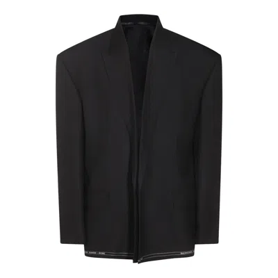Balenciaga Black Cotton Blazer