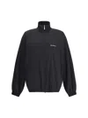 Balenciaga Oversized Windbreaker Jacket In Black