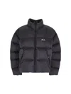 Balenciaga High Neck Puffer Down Jacket With Pockets In Black