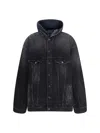 Balenciaga Hybrid Puffer Jackets Multicolor In Black