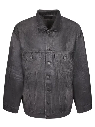 Balenciaga Oversized Jacket In Gray
