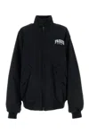 Balenciaga Jacket With Faux Fur Lining In Black
