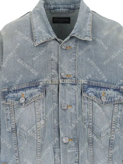 Balenciaga Jackets In Blue