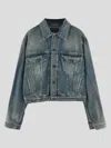 Balenciaga Coatsjackets In Blue Rust