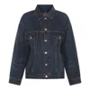 Balenciaga 'hourglass' Jacket In Dark Indigo/madder