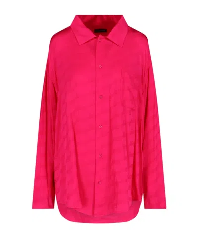 BALENCIAGA BALENCIAGA BB MONOGRAM JACQUARD LONG-SLEEVED SHIRT