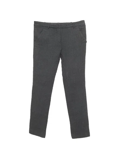 Pre-owned Balenciaga Jacquard Skinny Trousers In Gray