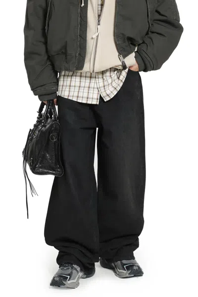 Balenciaga Casual Pants In Organic Japanese Denim In Blue