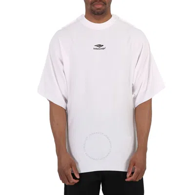 Balenciaga Japanese Jersey 3b Sports Icon Flat T-shirt In White