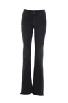 Balenciaga Black Bootcut Slim Fit Denim Trousers In Black