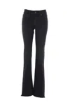 Balenciaga Black Bootcut Slim Fit Denim Trousers In Black