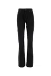 Balenciaga Blue 5-pocket Jeans With Logo Patch In Cotton Denim Man In Black