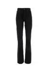 Balenciaga Blue 5-pocket Jeans With Logo Patch In Cotton Denim Man In Black