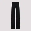 Balenciaga Black Cotton Fitted Low Waist Pants