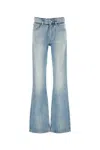 Balenciaga Flared Leg Jeans In Blue