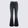 Balenciaga Blue Cotton-blend Clothing Jeans In Blue