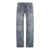 Balenciaga Light Washed Wide-leg Blue Jeans In Blue