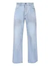Balenciaga Deconstructed Jeans In Blue