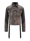 Balenciaga Jeans Jacket With Satin Laces
