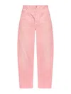 Balenciaga Loose Fit Jeans In Rosado
