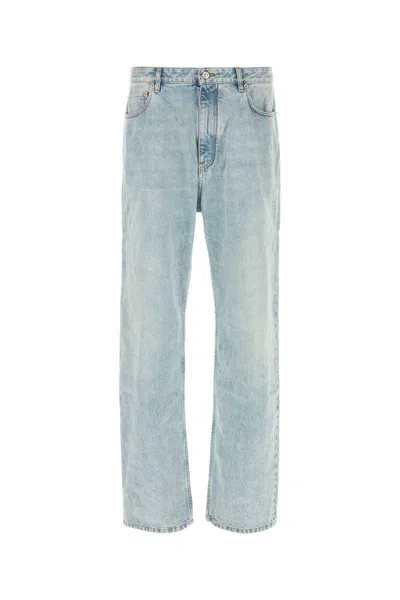 Balenciaga Stonewashed Jeans Blue In Classic