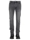 Balenciaga Men's Jeans Patch Logo In Black