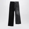 Balenciaga Men Fifty-fifty Denim Jeans In Black